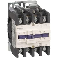 Contactor LC1D, 80A, 4-P, 2NO+2NC, 24V60 hertzio, serie de TeSys D