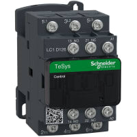 Contactor LC1, 3P, 25 A, 7.5 kilovatio, 110VAC, serie de TeSys Deca