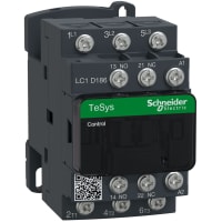 Contactor LC1, 3P, 32A, 10 kilovatio, 120VAC, serie de TeSys Deca