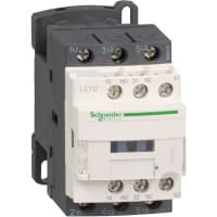 Contactor LC1, 3P, 40 A, kilovatio de 15, 200 VAC, TeSys Deca Series
