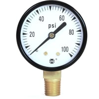 Galga, presión, 2 ", 0-100 PSI, 1/4 " LM, serie P500