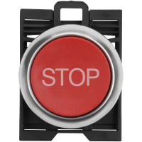 Actuador del botón, 22m m, botón rasante, rojo, momentáneo, serie del RMQ-Titán