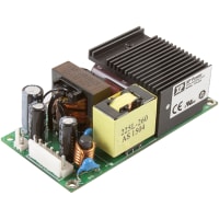 Fuente de Alimentación, CA-CC, Cuadro Abierto, 225W, 24V @9.38A, Entrada 85-264V, Serie EPL225