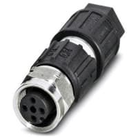 Conectadores métricos circulares; SACC-M12FS-4QO-0,34-VA