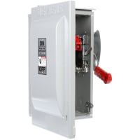 El interruptor de seguridad, 60A, 2 poste, 600V, No-Fundió Hd, tipo 3R, serie de HNF