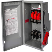 TIPO FUNDIDO 600V del INTERRUPTOR de 30A 3P RECEPT 12