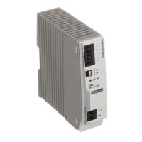 El estruendo cerca la fuente de alimentación con barandilla del montaje, Empujar-En conecta, 4 VDC, 5A, serie del TRÍO