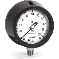 Gauge, Pressure, 4.5 " 1981 0-160 PSI 1/2 " LM