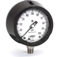 Gauge, Pressure, 4.5 " 1981 0-200 PSI 1/2 " LM