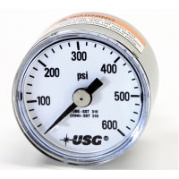 Gauge, Pressure, 1.5 " 1521 0-600 SPI 1/8 " LM