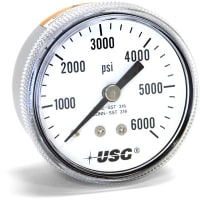 Galga, presión, 2" 1522 0-1000 PSI 1/"4 CBM