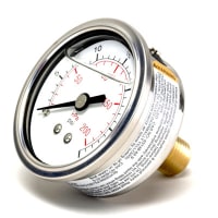 Galga, presión, 2.5 " 1555LG 0-30 PSI 1/4 " LM