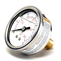 Galga, presión, 2.5" 1559LG 0-600 PSI 1/"4 CBM