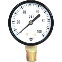 Galga, presión, 2 " P500 0-1000 PSI 1/4 " LM