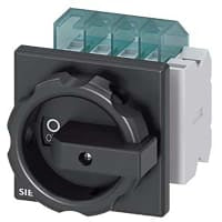 Puerta 1No1Nc del agujero de la putrefacción negra 4 16A del interruptor 3P