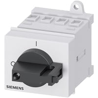 Interruptor principal de Ctr/Em-Stop, 23A @400V=7, 5Kw, negro