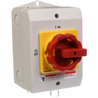 Interruptor W/Scr Cvr, relais H, No/Nc de 16A 3P Encl T4X
