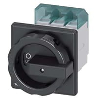 Puerta rotatoria del negro 63A 1Hole de Swtch 3P del disco