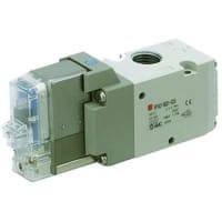 Valve, sol, 3 pinta, pinta body, 3/8NPTF, NC, 12VDC, term de DIN, .7MPa, pilot del int