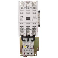 Arrancador DOL, 3 polos, NEMA, FLA 20-100 A, 240 V CA a 60 Hz, bobina 220 V CC a 50 Hz, contacto auxiliar 1 NA