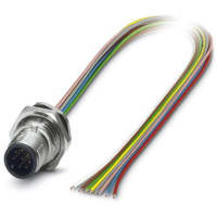 Enchufe; 8 Posición; M12-SPEEDCON; Panel Feed-Through; SACC-DSI-MS-8CON-PG 9/0,5 SCO