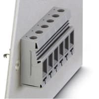 Serie de energía Feed-Through de la posición Combicon del tornillo 10m m 8AWG 500V 41A 1 del bloque de terminales