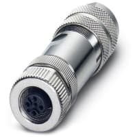 Sistema conec del autobús; hembra; derecho; 5-pos; M12; protector; conec del tornillo