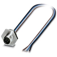 Limpiar-tipo enchufe del sensor/del actuador; 5-pos; M12; montaje w/M20x1.5 del frente/del tornillo; 5x0.34m m
