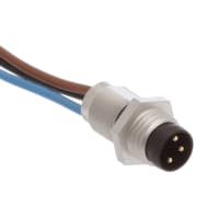Limpiar-tipo enchufe del sensor/del actuador; 3-pos; M8; montaje del frente/del tornillo; hilo de rosca w/M8; 3x0.25m m