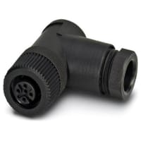 Conec del sensor/del actuador; hembra; anguloso; 5-pos; M12; conec del tornillo; nudo plástico; conec del tornillo