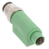 Adaptador; del enchufe M12 al zócalo snap-in M8; 4-pos
