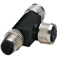 Conec del sistema T del autobús; 4-pos; Cc-Acoplamiento; Zócalo M12 en el enchufe de M12 socket&M12
