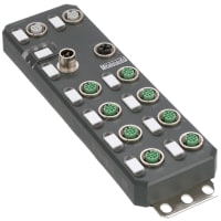 Módulo de la extensión del PLC, Ethernet/IP, entrada-salida del empuje de 16, plástico, 24V, serie de Axioline E
