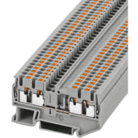 Bloque Feed-through del término Empujar-en el AWG de las conec: 26-12 W: naranja de 5.2m m 35.3m m