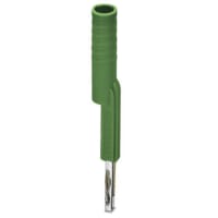 TestAdapter; para los enchufes de la prueba de la seguridad de 4m m Ø; cierres en el eje del puente; Verde