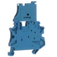 AWG modular de las conec del tornillo del bloque del término del fusible: 26-10 6.3A 24 V W: azul de 6.2m m
