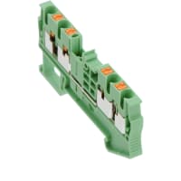 Bloque de terminales Feed-Through Empujar-En conec pinta 2 5-QUATTRO GN