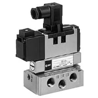 Válvula de solenoide del interfaz de ISO, aire, gas, 24 VDC, Sz 1, sello del metal, serie VS7-6