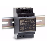 Fuente de alimentación, AC-DC, RIEL DIN, 54W, 12V, 4.5A, 85-264V adentro, industrial