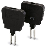 Enchufe del fusible, 6.3 A, L: 33.1 milímetros, W: 6.1 milímetros, H: 45.7 milímetros, negro, ST-SILED 60-UK 4