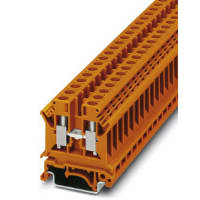 Bloque de terminales, Feed-Through, conec del tornillo, 1 posición, W: 8.2 milímetros, naranja, NS 35/7 5,6 N OG