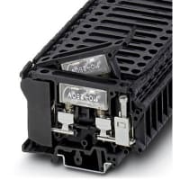 Bloque del término del fusible para el relleno del fusible de cartucho, AWG: 26 - 8, W: 10.2m m, negro