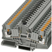 Bloque componente del término; diodo de w/integrated; Empujar-en las conec; AWG: 20-10; W: 8.2m m