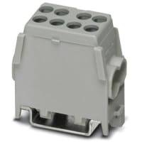 Línea interurbana terminal del rama; Conec del tornillo; 1 posición; AWG: 8 - 2; W: 23m m; UDB 2X25/16 GY