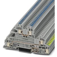 Bloque de terminales de tierra de la instalación, conec del tornillo, AWG: 24 - 12, W: 5.2m m, UTI 2 5-PE/L/N