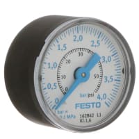 Galga de presión de la precisión, aproximadamente Diam 40m m, ningunas escalas 2bar/psi