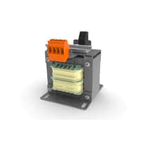 Transformador, control, término de la abrazadera del resorte, 75VA, 240/480V adentro, 24V hacia fuera, RIEL DIN
