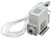 Interruptor de flujo, digital, para el aire, 5-50L/min, 1/4NPT, PNP, PSI/Mpa, exhibición del integ | SMC