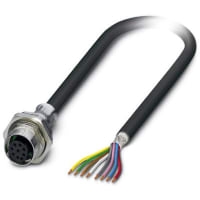 Limpiar-Tipo conectador; Zócalo; Blindado; Posición 8; M12; SACCBP-FS-8CON-M16/1,0-PUR SCO