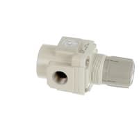 Regulator, air, function del backflow, 1/2NPT, gauge, 125PSI, white urban
